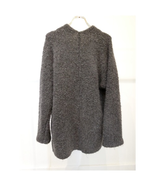 ulu(ウル)の「Original poodle shaggy wool knit cardigan(ニット/セーター・レディース・チャコール・FREE)」の12枚目の写真
