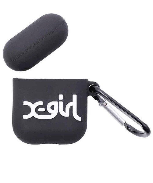 X-girl（エックスガール）の「MILLS LOGO RUBBER Airpods CASE（ヘッドフォン/イヤホン・レディース・ブラック/マルチ・ONE SIZE）」の6枚目の写真