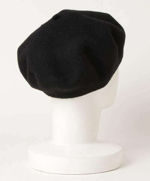 ALLSAINTS(オールセインツ)の「MAIA WOOL BERET | MAIA ウール ベレー帽(ハンチング/ベレー帽・レディース・ブラック・ONE SIZE)」の2枚目の写真
