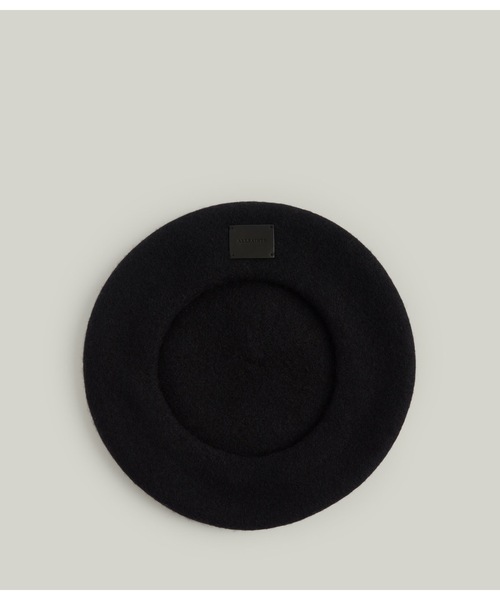 ALLSAINTS(オールセインツ)の「MAIA WOOL BERET | MAIA ウール ベレー帽(ハンチング/ベレー帽・レディース・ブラック・ONE SIZE)」の3枚目の写真
