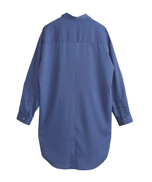 NO ID.（ノーアイディ）の「mj8397-ﾄﾞﾛｯﾌﾟｼｮﾙﾀﾞｰｼｬﾂｺｰﾄ（テーラードジャケット・メンズ・ホワイト/ブルーグリーン/ブラック/グリーン/レオパード・ONE SIZE）」の14枚目の写真