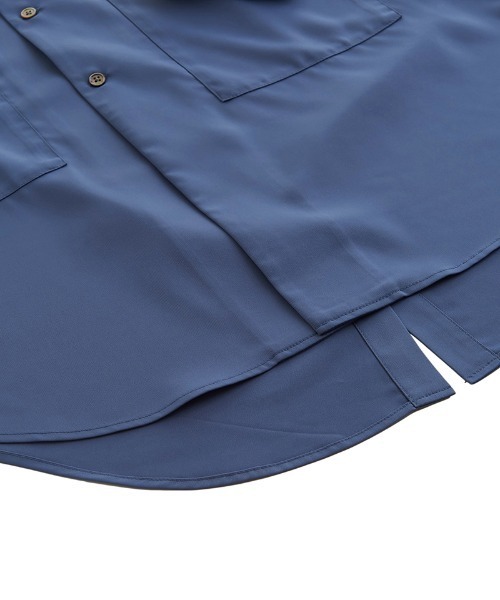 NO ID.（ノーアイディ）の「mj8397-ﾄﾞﾛｯﾌﾟｼｮﾙﾀﾞｰｼｬﾂｺｰﾄ（テーラードジャケット・メンズ・ホワイト/ブルーグリーン/ブラック/グリーン/レオパード・ONE SIZE）」の20枚目の写真