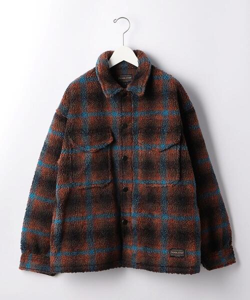 PENDLETON（ペンドルトン）の「＜PENDLLETON＞ BOA CPO/ジャケット（その他アウター・メンズ・ダークブラウン/ブラウン・M/L）」の2枚目の写真