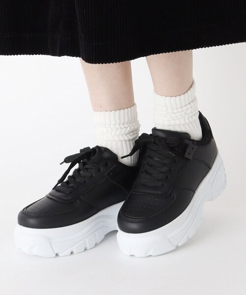 cs T&P(シーエスティーアンドピー)の「厚底メッシュスニーカー(スニーカー・レディース・ブラック系8・M/L/S)」の7枚目の写真