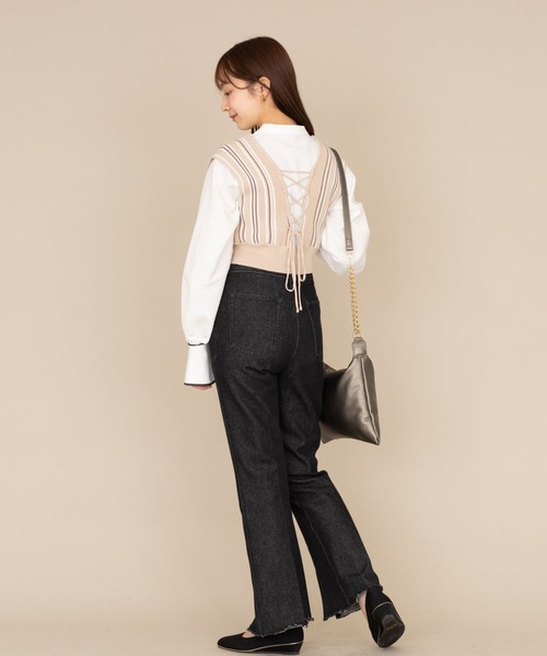 NEUNA（ヌナ）の「【4way】【普段使いにもオケージョンにも◎】ゴールドチェーン/ヴィーガンレザーショルダーバッグ（ショルダーバッグ・レディース・ホワイト/ブラック/シルバー・FREE）」の7枚目の写真