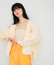 ADAM ET ROPE' | パール付きカーディガン(カーディガン/ボレロ)