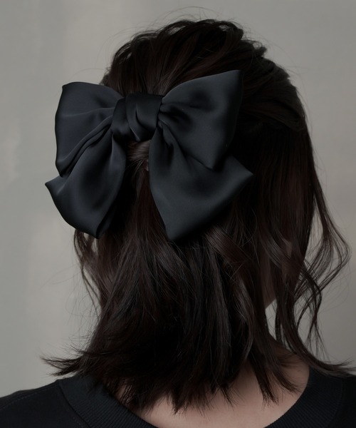 SPINNS（スピンズ）の「リボンヘアクリップ（バレッタ/ヘアクリップ・レディース・ブラック/ホワイト/ピンク/ブラウン・ONESIZE）」の10枚目の写真
