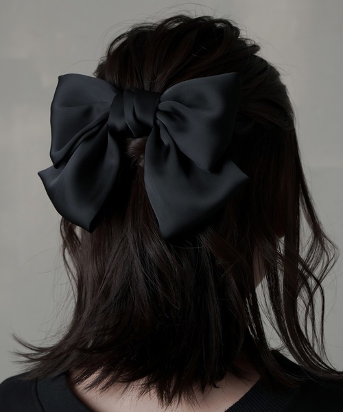 SPINNS（スピンズ）の「リボンヘアクリップ（バレッタ/ヘアクリップ・レディース・ブラック/ホワイト/ピンク/ブラウン・ONESIZE）」の18枚目の写真