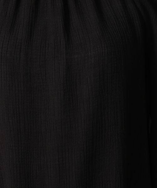 LOWRYS FARM（ローリーズファーム）の「プリーツスクエアブラウスＬＳ　264177（シャツ/ブラウス・レディース・ブラック/ブラウン系その他/グリーン/オフホワイト・FREE）」の17枚目の写真