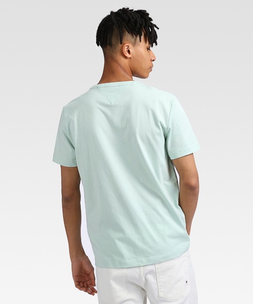 TOMMY HILFIGER(トミーヒルフィガー)の「【オンライン限定】スクエアロゴTシャツ(Tシャツ/カットソー・メンズ・ホワイト/ライトブルー/カーキ/ブラック/ネイビー/オレンジ・MEDIUM/SMALL/LARGE/X-LARGE/XX-LARGE)」の9枚目の写真