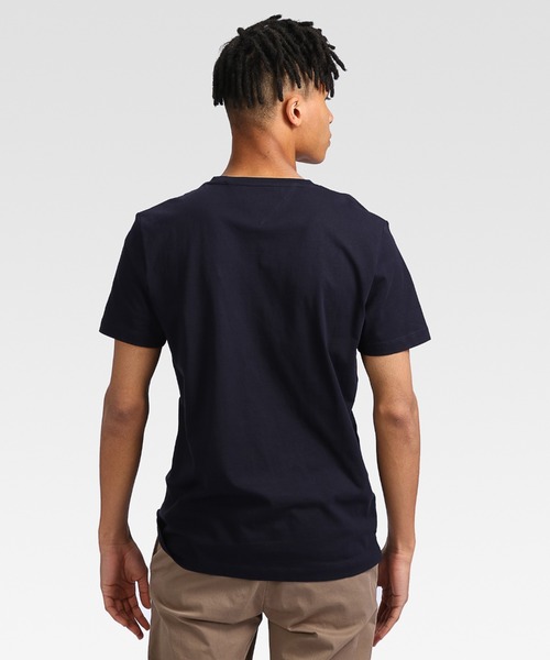 TOMMY HILFIGER(トミーヒルフィガー)の「【オンライン限定】スクエアロゴTシャツ(Tシャツ/カットソー・メンズ・ホワイト/ライトブルー/カーキ/ブラック/ネイビー/オレンジ・MEDIUM/SMALL/LARGE/X-LARGE/XX-LARGE)」の11枚目の写真