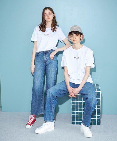 TOMMY HILFIGER(トミーヒルフィガー)の「【オンライン限定】スクエアロゴTシャツ(Tシャツ/カットソー・メンズ・ホワイト/ライトブルー/カーキ/ブラック/ネイビー/オレンジ・MEDIUM/SMALL/LARGE/X-LARGE/XX-LARGE)」の17枚目の写真