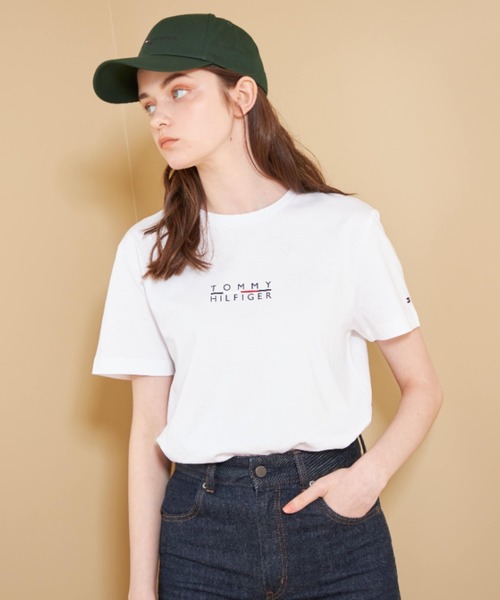 TOMMY HILFIGER(トミーヒルフィガー)の「【オンライン限定】スクエアロゴTシャツ(Tシャツ/カットソー・メンズ・ホワイト/ライトブルー/カーキ/ブラック/ネイビー/オレンジ・MEDIUM/SMALL/LARGE/X-LARGE/XX-LARGE)」の18枚目の写真