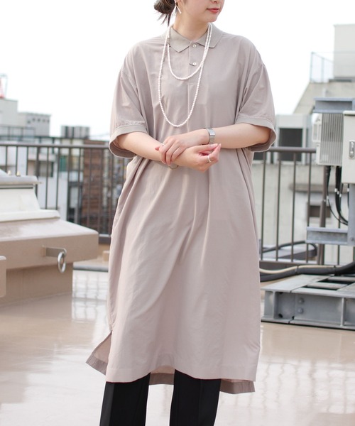 Gymphlex ジムフレックス ウーブンポロドレス Peb を購入できます Steps Woven Polo ワンピース Gymphlex ジムフレックス のファッション Polo Peb ワンピース Doress Gy G0028