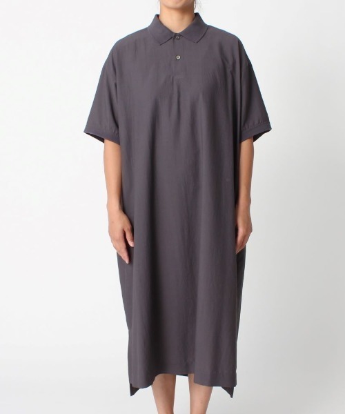 GYMPHLEX(ジムフレックス)の「GYMPHLEX/ジムフレックス ウーブンポロドレス WOVEN POLO DORESS #GY-G0028 PEB(ワンピース・レディース・ベージュ/ネイビー/グレー・14)」の19枚目の写真