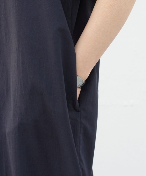 GYMPHLEX(ジムフレックス)の「GYMPHLEX/ジムフレックス ウーブンポロドレス WOVEN POLO DORESS #GY-G0028 PEB(ワンピース・レディース・ベージュ/ネイビー/グレー・14)」の12枚目の写真