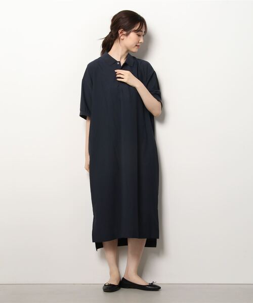 GYMPHLEX(ジムフレックス)の「GYMPHLEX/ジムフレックス ウーブンポロドレス WOVEN POLO DORESS #GY-G0028 PEB(ワンピース・レディース・ベージュ/ネイビー/グレー・14)」の22枚目の写真
