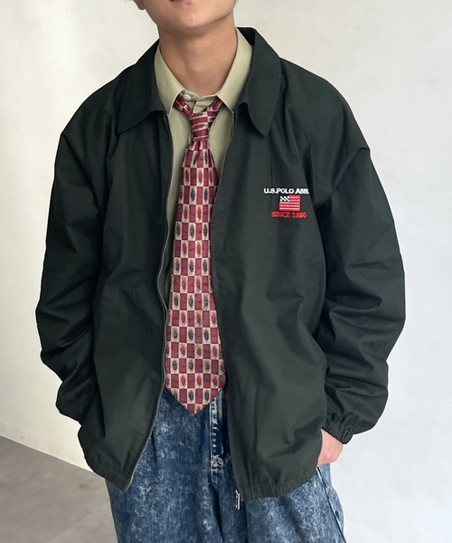 U.S. POLO ASSN.(ユーエスポロアッスン)の「1ポイント刺繍スウィングトップ(ブルゾン・メンズ・グリーン/ベージュ/ブラック・MEDIUM/LARGE/X-LARGE)」の3枚目の写真