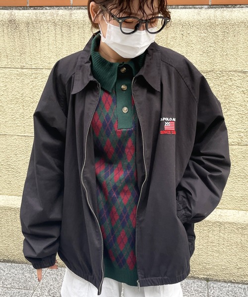 U.S. POLO ASSN.(ユーエスポロアッスン)の「1ポイント刺繍スウィングトップ(ブルゾン・メンズ・グリーン/ベージュ/ブラック・MEDIUM/LARGE/X-LARGE)」の2枚目の写真