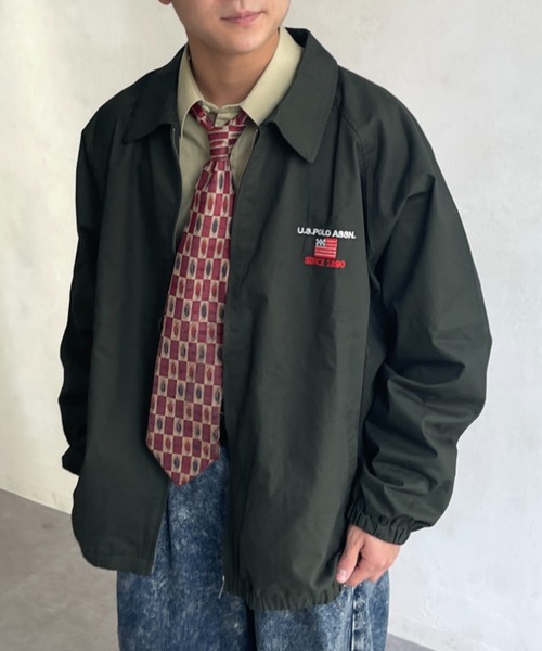 U.S. POLO ASSN.(ユーエスポロアッスン)の「1ポイント刺繍スウィングトップ(ブルゾン・メンズ・グリーン/ベージュ/ブラック・MEDIUM/LARGE/X-LARGE)」の7枚目の写真