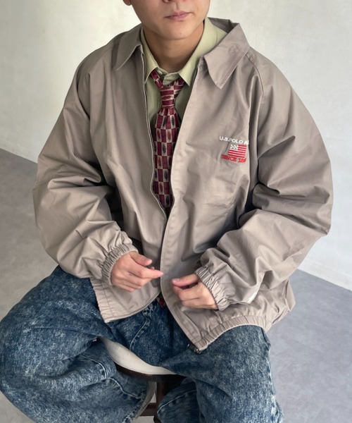 U.S. POLO ASSN.(ユーエスポロアッスン)の「1ポイント刺繍スウィングトップ(ブルゾン・メンズ・グリーン/ベージュ/ブラック・MEDIUM/LARGE/X-LARGE)」の14枚目の写真