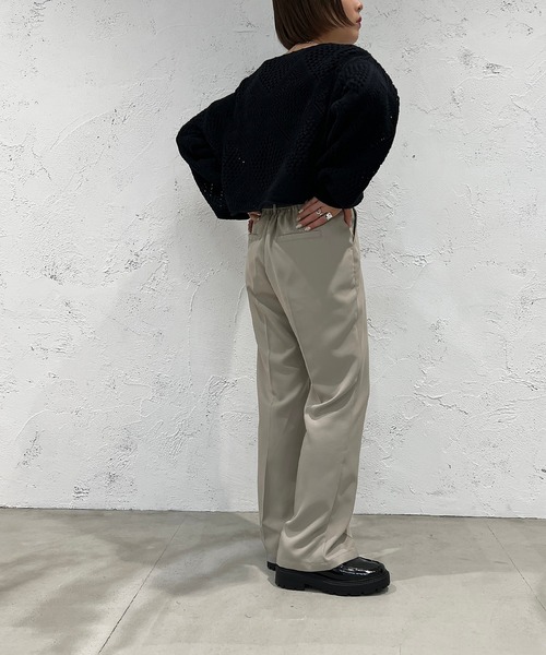 apres jour mignon(アプレジュールミニョン)の「クロシェライクニットプルオーバー【ZOZOTOWN限定アイテム】(Tシャツ/カットソー・レディース・パープル/ブラック/アイボリー/グリーン・フリー/X-LARGE)」の18枚目の写真