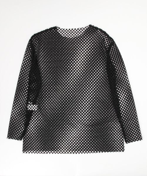 AS KNOW AS PINKY（アズノゥアズピンキー）の「メッシュッシュ重ねロンＴ（Tシャツ/カットソー・レディース・ブラック/ベージュ/ブルー・FREE）」の19枚目の写真