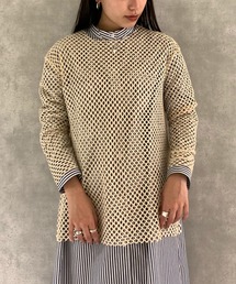 AS KNOW AS PINKY | メッシュッシュ重ねロンＴ(Tシャツ/カットソー)