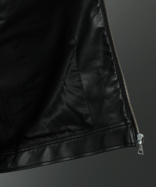 HARE（ハレ）の「BIGカラーフェイクレザーブルゾン(HARE)（ブルゾン・メンズ・ブラック・SMALL/MEDIUM）」の13枚目の写真