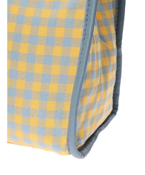 Green　Parks（グリーンパークス）の「・ギンガムスクエアトート（トートバッグ・レディース・グリーン/ブルー/ブラック・FREE）」の9枚目の写真