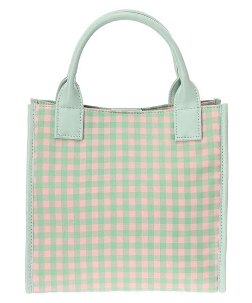 Green　Parks（グリーンパークス）の「・ギンガムスクエアトート（トートバッグ・レディース・グリーン/ブルー/ブラック・FREE）」の13枚目の写真