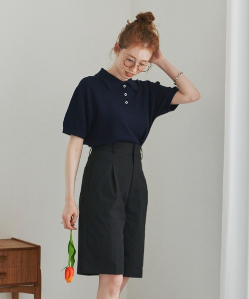 hinari（ヒナリ）の「タックハーフパンツ（その他パンツ）」 - WEAR