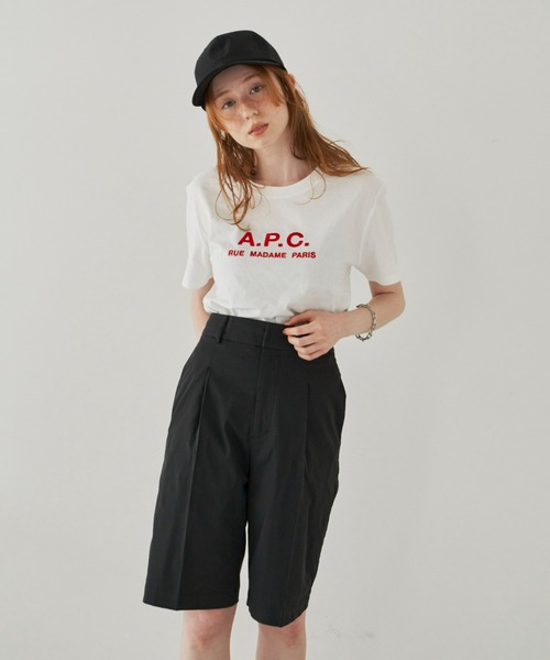 hinari（ヒナリ）の「タックハーフパンツ（その他パンツ・レディース・ブラック/キャメル・SMALL/MEDIUM）」の15枚目の写真