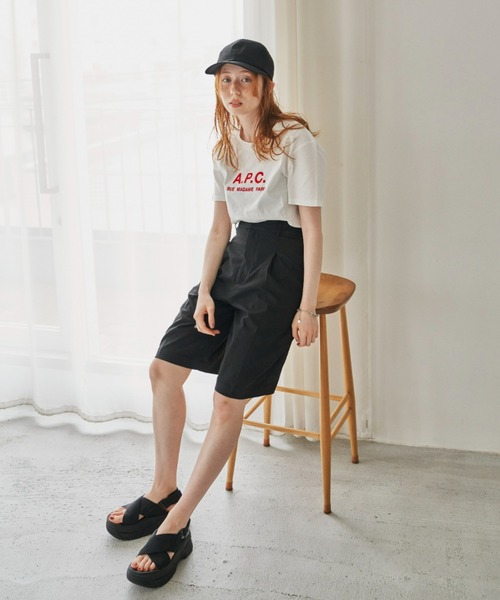 hinari（ヒナリ）の「タックハーフパンツ（その他パンツ）」 - WEAR