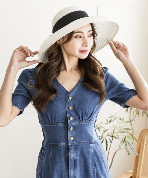 Julia Boutique(ジュリアブティック)の「フロントスリットマーメイドデニムワンピース/22014(ワンピース・レディース・ネイビー・ONE)」の5枚目の写真