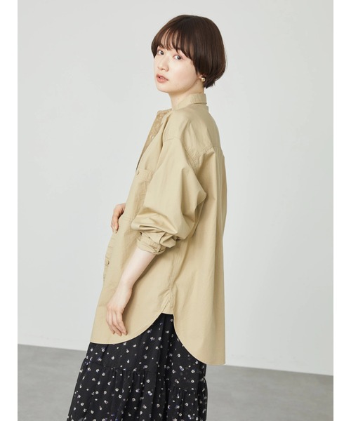 AMERICAN HOLIC（アメリカンホリック）の「バックロゴWポケットワークシャツ（シャツ/ブラウス・レディース・ベージュ/カーキ・M/L）」の16枚目の写真
