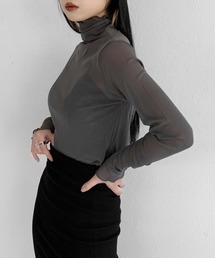 Sheer mellow tops / シアーメロートップス