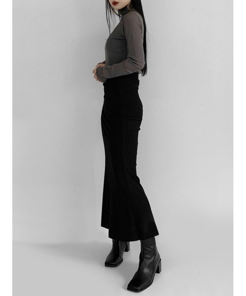 LVEU.（ラブユ.）の「Sheer mellow tops / シアーメロートップス（Tシャツ/カットソー・レディース・ブラック/グレー・FREE）」の11枚目の写真