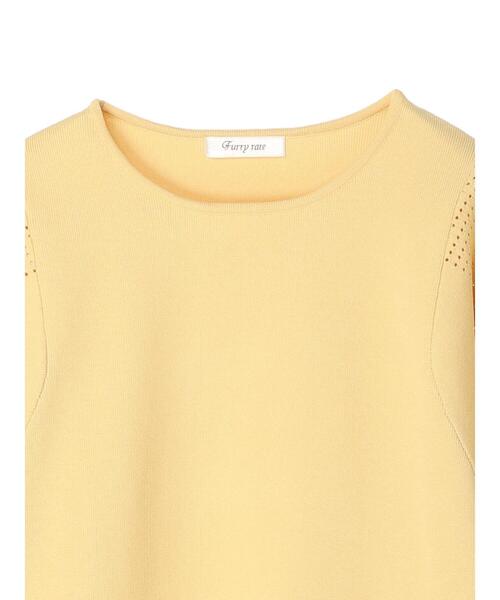 Green　Parks（グリーンパークス）の「・furry rate かる~いニットプルオーバー（ニット/セーター・レディース・ブラック/オフホワイト/イエロー/グリーン・FREE）」の13枚目の写真