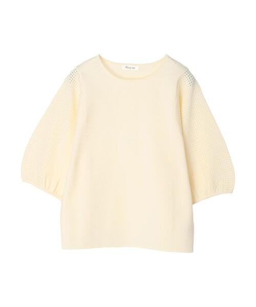 Green　Parks（グリーンパークス）の「・furry rate かる~いニットプルオーバー（ニット/セーター・レディース・ブラック/オフホワイト/イエロー/グリーン・FREE）」の8枚目の写真