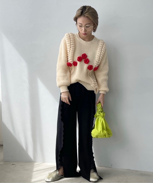 タグ付き！スナイデル　フラワープリントニット　セーター　花柄　紗栄子さん着用 モヘアフラワー プリントニット｜JENNE(ジェンヌ)公式通販：パリ