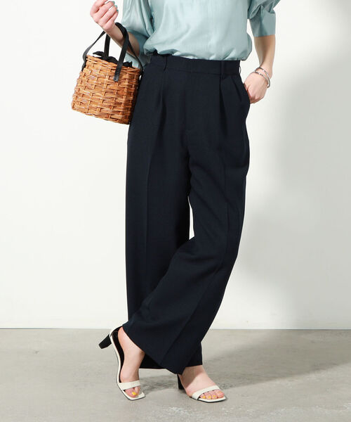 NOLLEY’S（ノーリーズ）の「◇【WEB限定】カラータックパンツ（その他パンツ・レディース・ベージュ/ネイビー/ブラウン/ラベンダー・40/38/36）」の7枚目の写真
