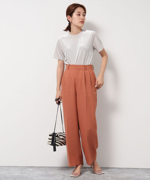 NOLLEY’S（ノーリーズ）の「◇【WEB限定】カラータックパンツ（その他パンツ・レディース・ベージュ/ネイビー/ブラウン/ラベンダー・40/38/36）」の11枚目の写真