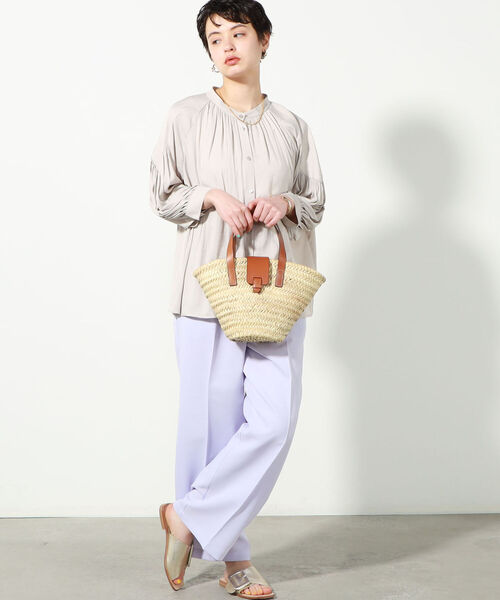 NOLLEY’S（ノーリーズ）の「◇【WEB限定】カラータックパンツ（その他パンツ・レディース・ベージュ/ネイビー/ブラウン/ラベンダー・40/38/36）」の17枚目の写真