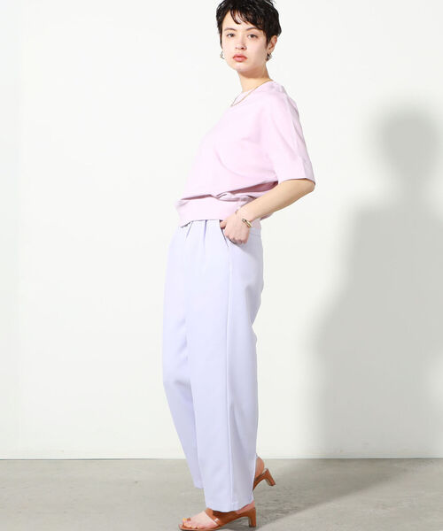 NOLLEY’S（ノーリーズ）の「◇【WEB限定】カラータックパンツ（その他パンツ・レディース・ベージュ/ネイビー/ブラウン/ラベンダー・40/38/36）」の20枚目の写真