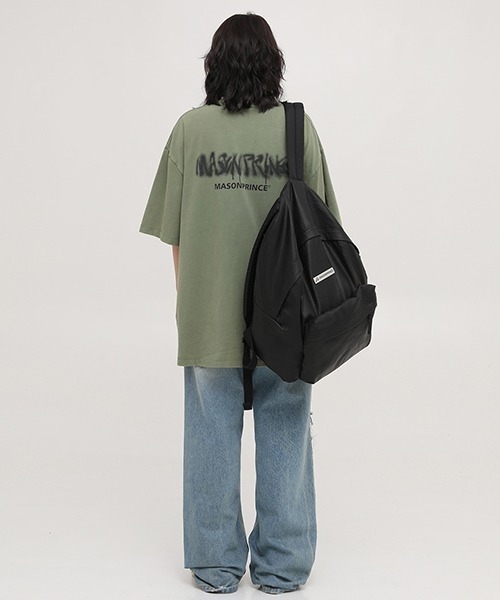 MASONPRINCE（メイソンプリンス）の「PUレザーコーティングバックパック BB2008 【MASONPRINCE】（バックパック/リュック・メンズ・ブラック・FREE）」の12枚目の写真