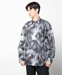 JOHN LAWRENCE SULLIVAN | JOHN LAWRENCE SULLIVAN/ジョンローレンスサリバン/PRINTED BROADCLOTH OVERSIZED SHIRT(シャツ/ブラウス)