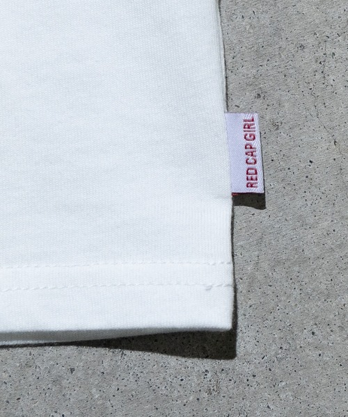 Red Cap Girl（レッドキャプガール）の「【a-r】〔Red Cap Girl/レッドキャップガール〕天竺 RCGラインリブ リンガーTシャツ（Tシャツ/カットソー・メンズ・サックスブルー/ホワイト/グリーン/ブルー/ホワイト系その他/アッシュグレー/ブラック/ブルー系1/ホワイト系1/ブラック系1/グレー系1・MEDIUM/LARGE/X-LARGE）」の15枚目の写真