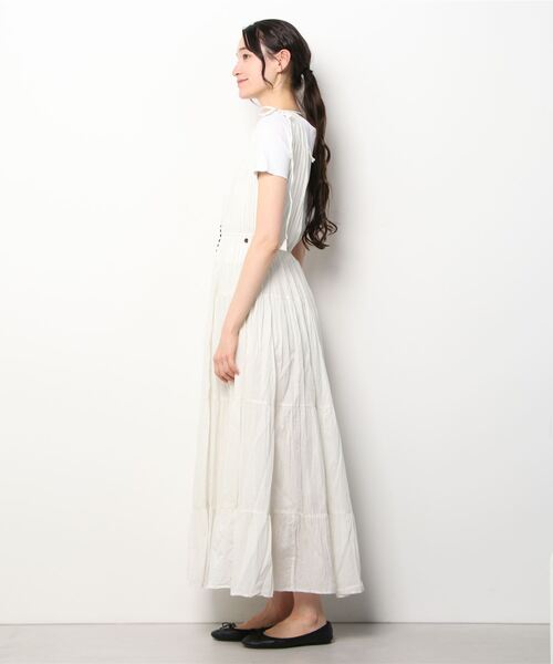 ottod'Ame（オットダム）の「ottod'Ame/オットダム/ONEPIECE ﾎﾞﾀﾝ（ワンピース・レディース・ブラック/ホワイト/グリーン・42）」の4枚目の写真