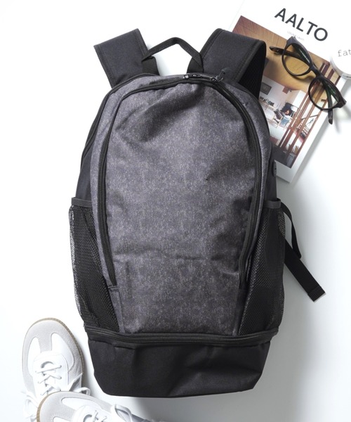 FORECAST(フォーキャスト)の「【FORECAST】アクティブバックパック20L リュックサック デイパック 通勤・通学 旅行 ジム アウトドア キャンプ 15inch以下PC収納可シューズ収納付き 9120(バックパック/リュック・メンズ・ブラック/グレー・FREE)」の6枚目の写真